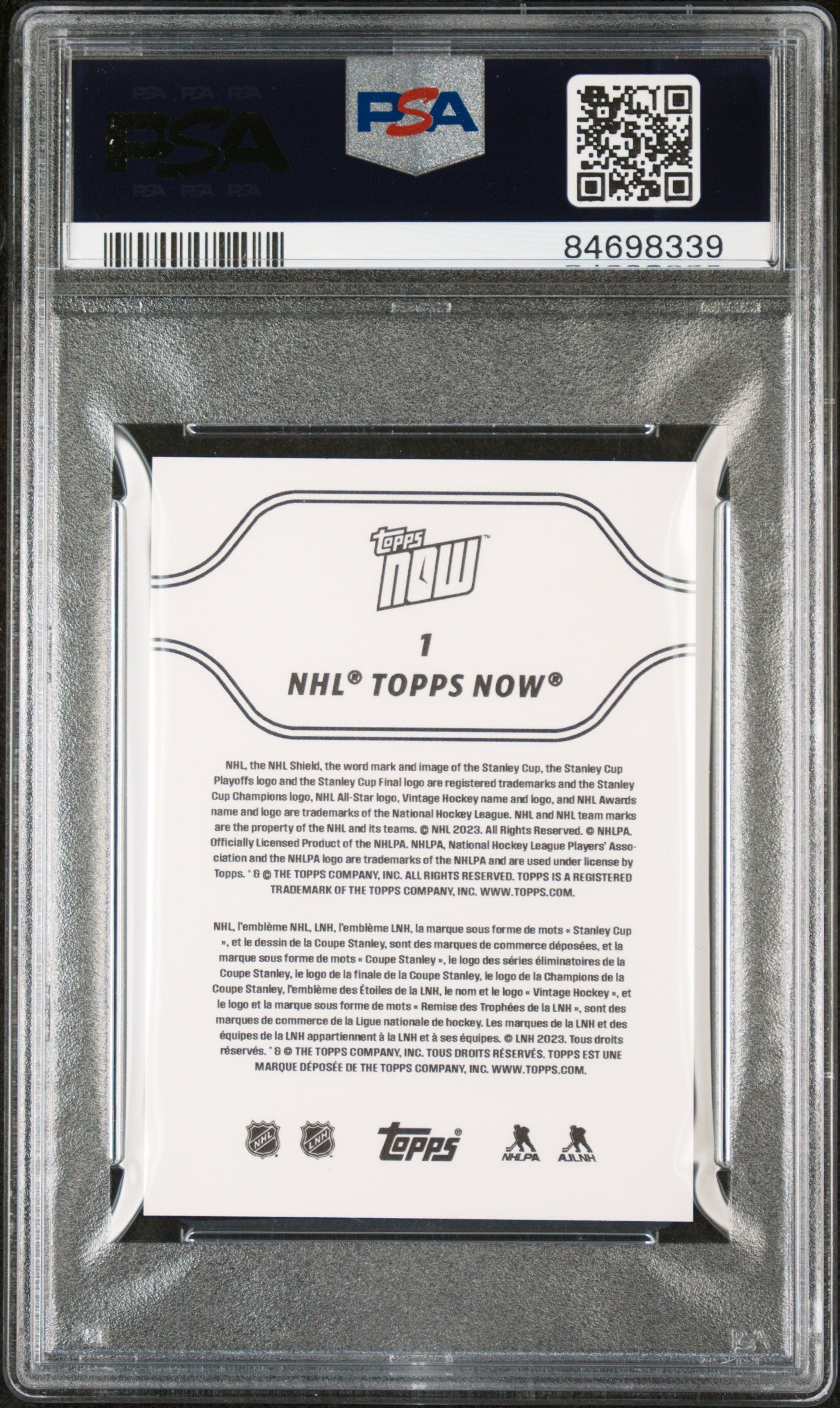 2023 Topps Now Stickers Connor Bedard NHL #1 /29357 PSA 10