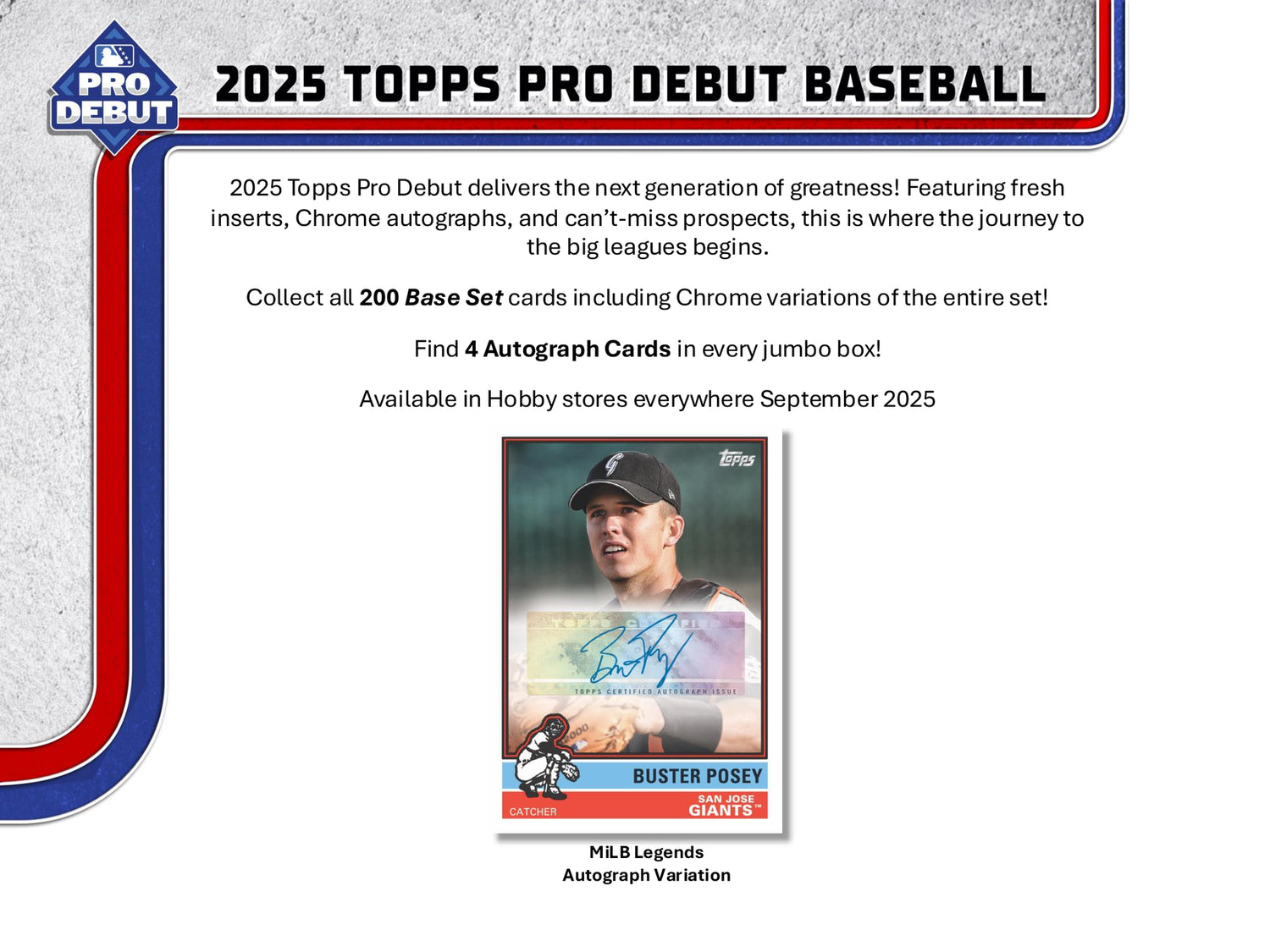 2025 Topps Pro Debut Baseball Jumbo Box