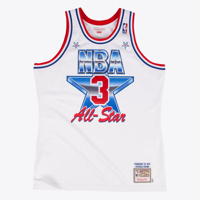 Mitchell & Ness Patrick Ewing 1991 NBA All-Star Game White Authentic Jersey