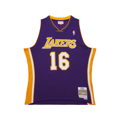 Mitchell & Ness Pau Gasol Los Angeles Lakers 2009-10 Purple Swingman Jersey