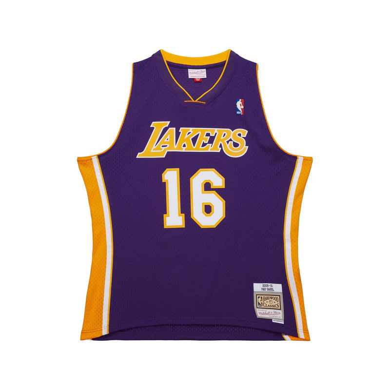 Mitchell & Ness Pau Gasol Los Angeles Lakers 2009-10 Purple Swingman Jersey