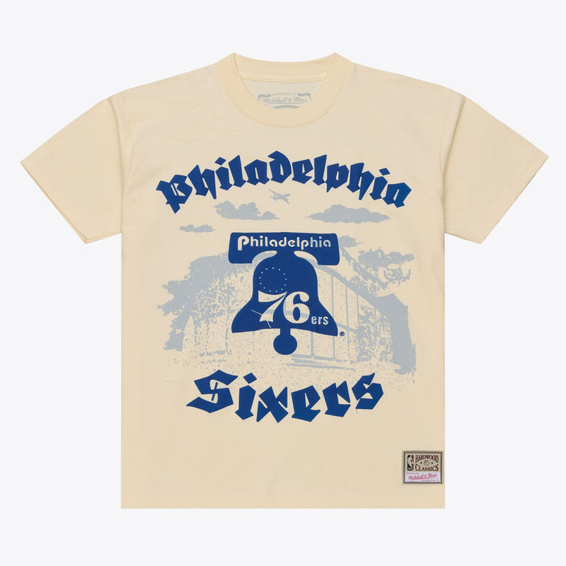 Mitchell & Ness Philadelphia 76ers Cream Chapters T-Shirt