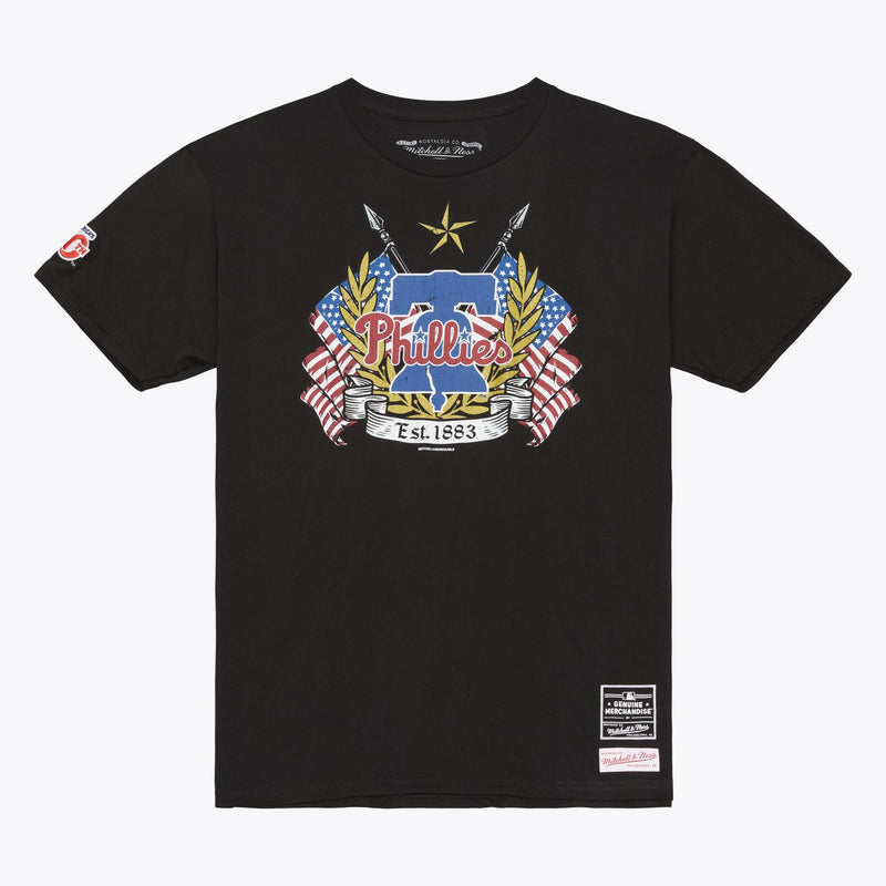 Mitchell & Ness Philadelphia Phillies Black Allegiance T-Shirt