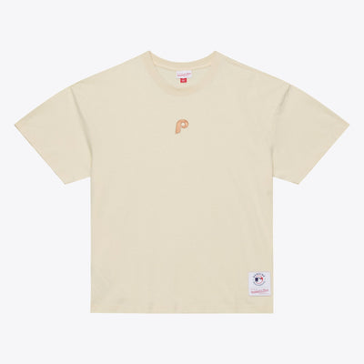 Mitchell & Ness Philadelphia Phillies Cream Insignia Premium T-Shirt
