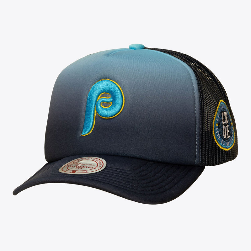 Mitchell & Ness Philadelphia Phillies Navy City Connect Trucker Adjustable Hat