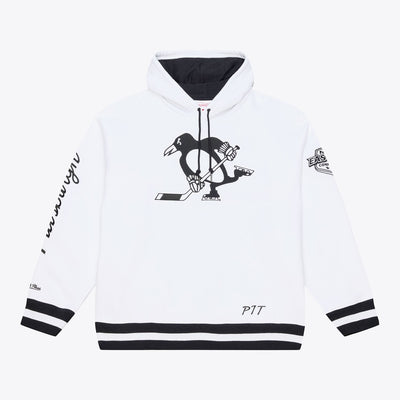 Mitchell & Ness Pittsburgh Penguins Arctic White Fleece Hoodie