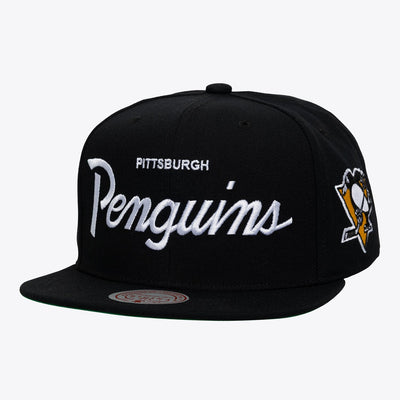 Mitchell & Ness Pittsburgh Penguins Black Head Coach Snapback Hat