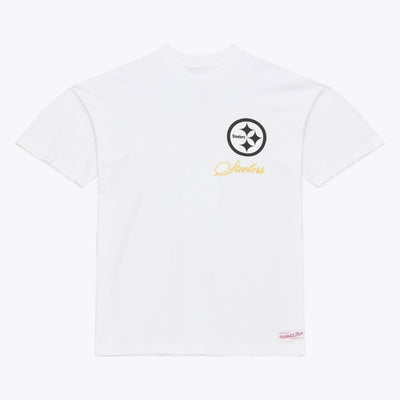 Mitchell & Ness Pittsburgh Steelers White Legacy Made T-Shirt