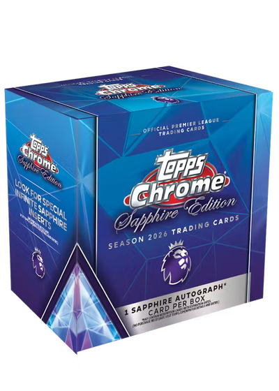 2026 Topps Chrome Premier League Soccer Sapphire Edition Box