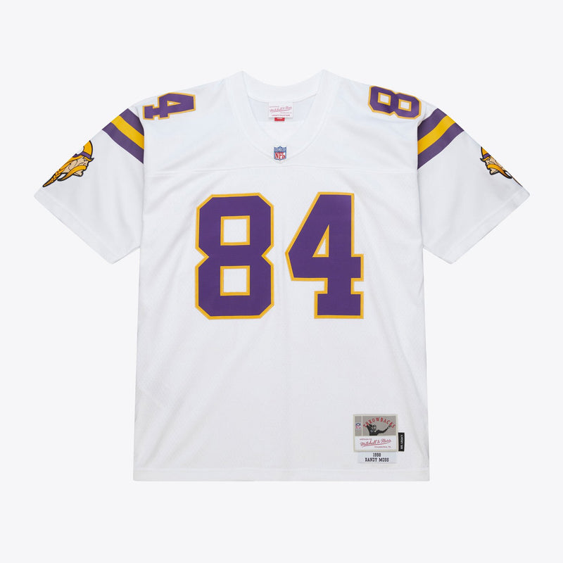 Mitchell & Ness Randy Moss Minnesota Vikings 1998 White Legacy Player Jersey