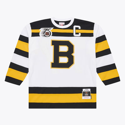 Mitchell & Ness Ray Bourque Boston Bruins 1991-92 White Alternate Power Play Jersey