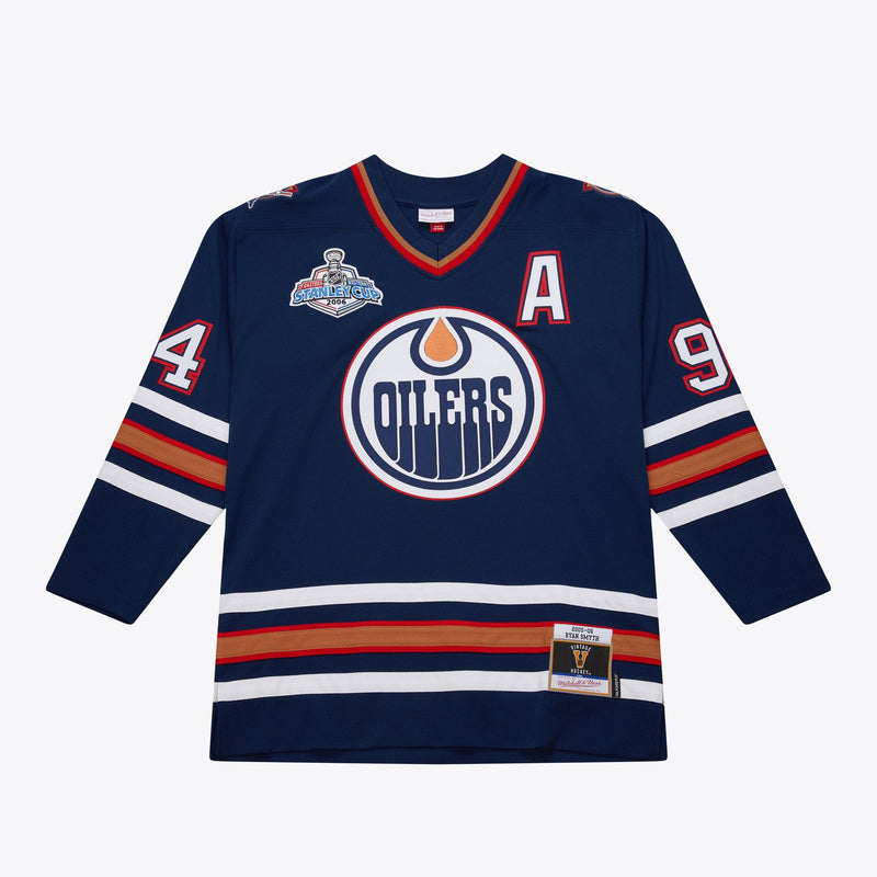 Mitchell & Ness Ryan Smyth Edmonton Oilers 2005-06 Navy Blue Line Player Jersey