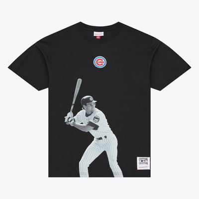 Mitchell & Ness Ryne Sandberg Chicago Cubs Black Player T-Shirt