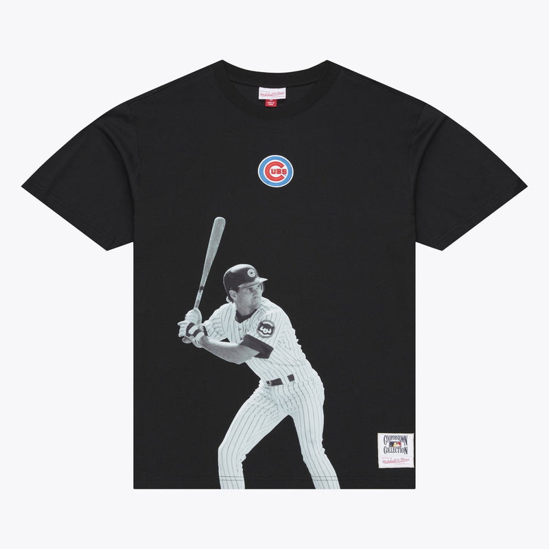 Mitchell & Ness Ryne Sandberg Chicago Cubs Black Player T-Shirt