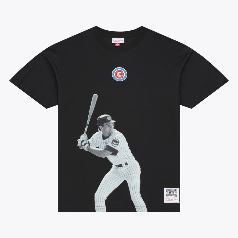 Mitchell & Ness Ryne Sandberg Chicago Cubs Black Player T-Shirt