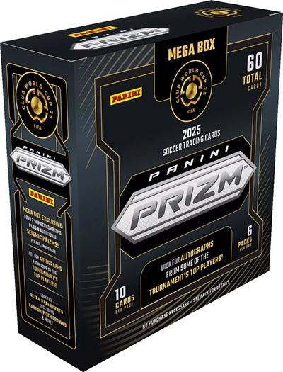 2025 Panini Prizm FIFA Club World Cup Soccer Mega Box