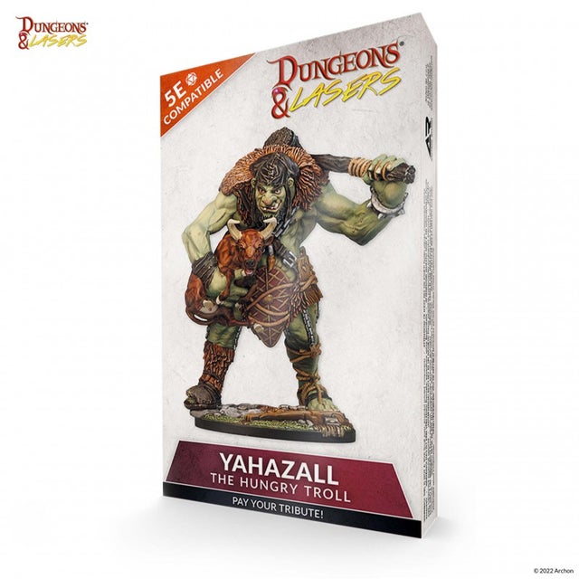 Archon Studio Dungeons & Lasers Yahazzal the Hungry Troll Miniature