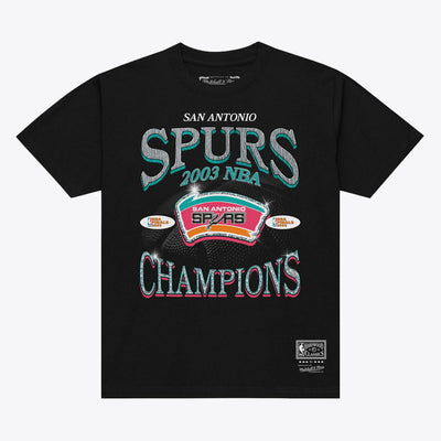 Mitchell & Ness San Antonio Spurs Black 2003 NBA Finals Champions Era T-Shirt