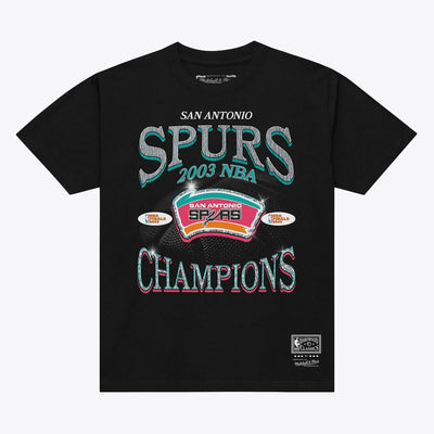 Mitchell & Ness San Antonio Spurs Black 2003 NBA Finals Champions Era T-Shirt