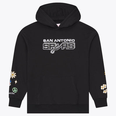 Mitchell & Ness San Antonio Spurs Black ABA Fleece Hoodie