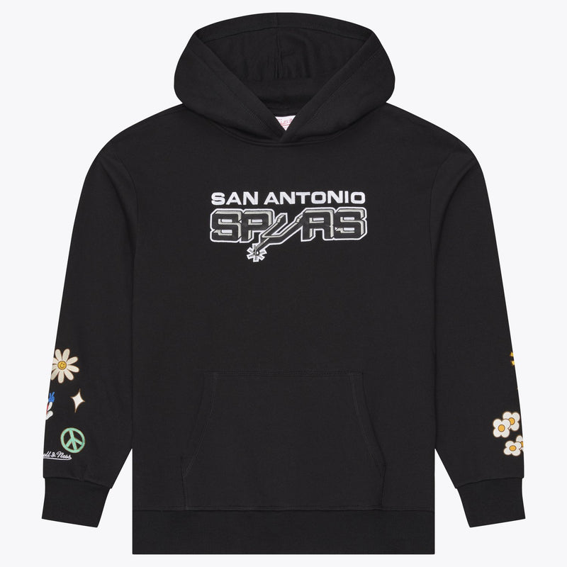 Mitchell & Ness San Antonio Spurs Black ABA Fleece Hoodie
