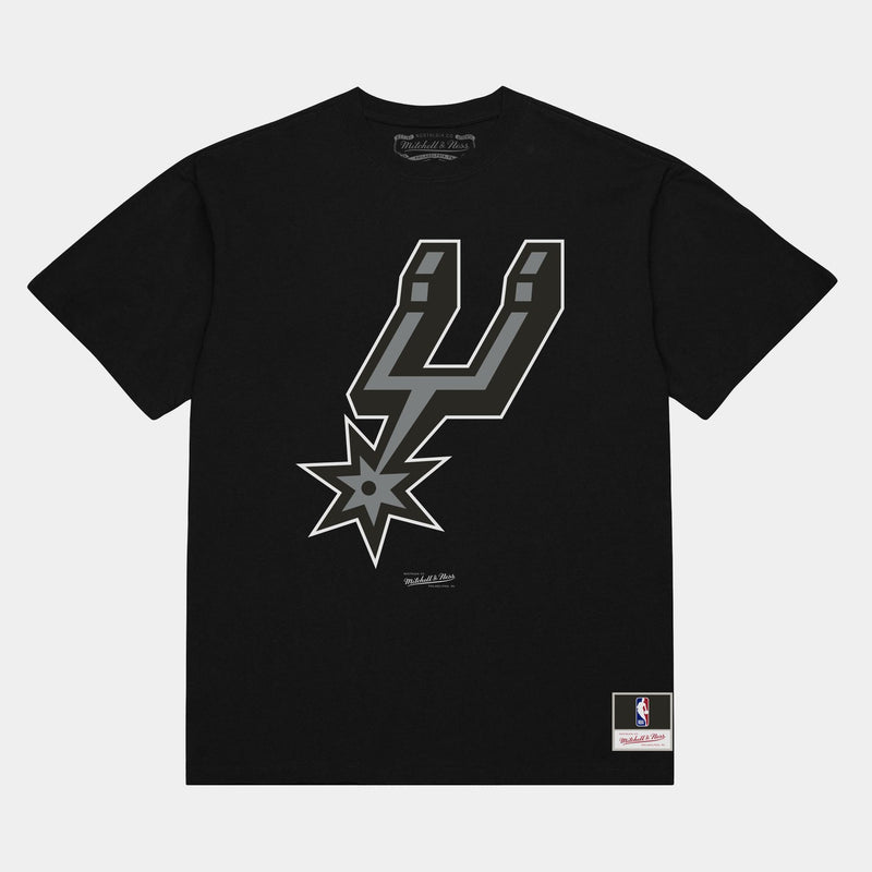 Mitchell & Ness San Antonio Spurs Black Basic T-Shirt