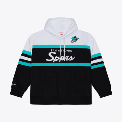 Mitchell & Ness San Antonio Spurs Black Head Coach Hoodie