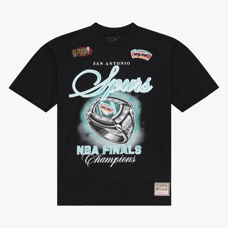 Mitchell & Ness San Antonio Spurs Black Legacy Made T-Shirt