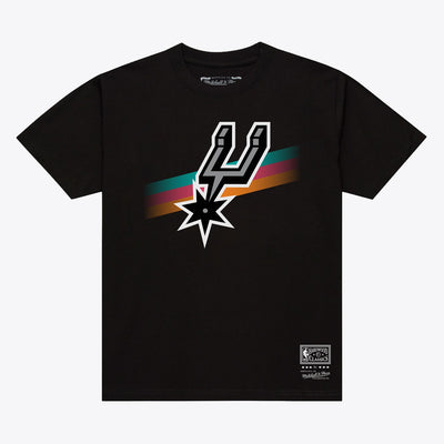 Mitchell & Ness San Antonio Spurs Black Stripe T-Shirt