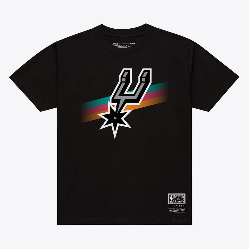 Mitchell & Ness San Antonio Spurs Black Stripe T-Shirt
