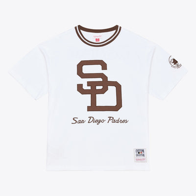 Mitchell & Ness San Diego Padres Arctic White Premium T-Shirt