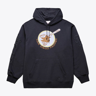 Mitchell & Ness San Diego Padres Black Phantom Fleece Hoodie
