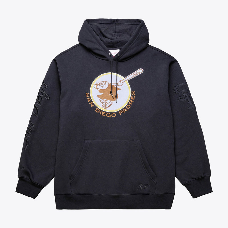 Mitchell & Ness San Diego Padres Black Phantom Fleece Hoodie