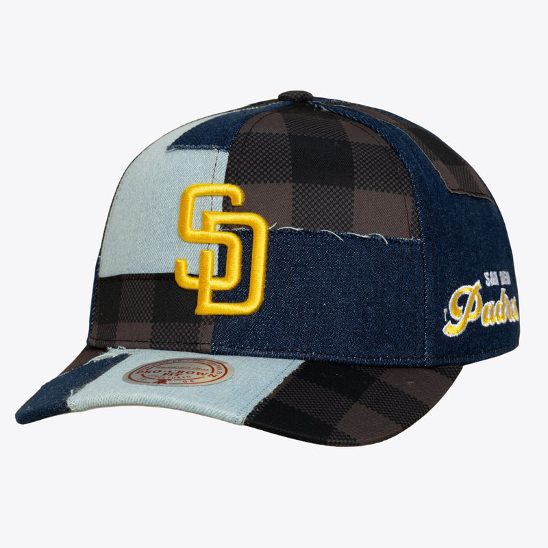 Mitchell & Ness San Diego Padres Buffalo Denim Pro Crown Snapback Hat