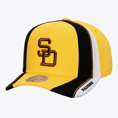 Mitchell & Ness San Diego Padres Gold 404 Club Downforce Pro Crown Snapback Hat
