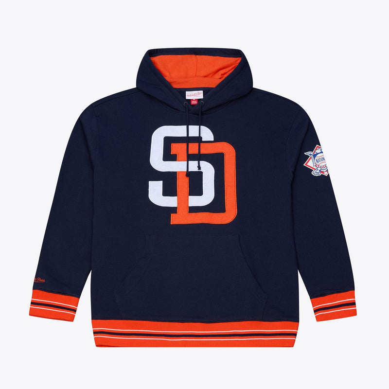 Mitchell & Ness San Diego Padres Navy Playoff Win Fleece Hoodie