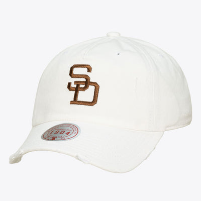 Mitchell & Ness San Diego Padres White Cooperstown 1904 Adjustable Dad Hat