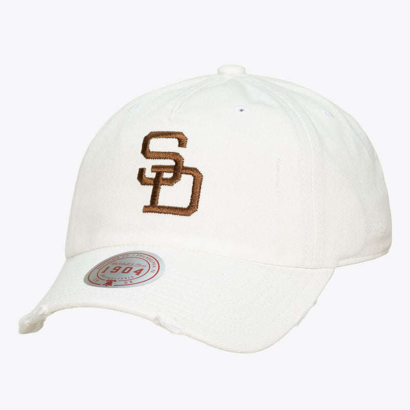 Mitchell & Ness San Diego Padres White Cooperstown 1904 Adjustable Dad Hat