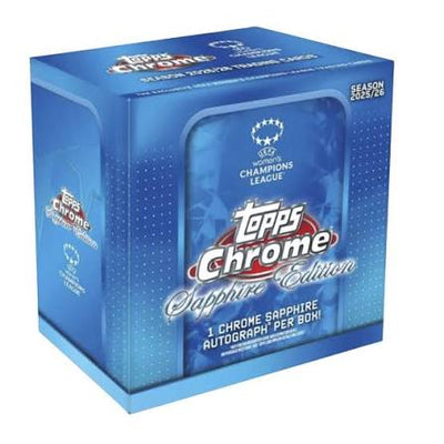 2025-26 Topps Chrome Sapphire UEFA Women's Champions League Hobby Box