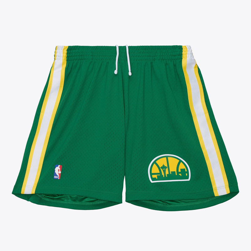 Mitchell & Ness Seattle SuperSonics 1994-95 Green Swingman Road Shorts