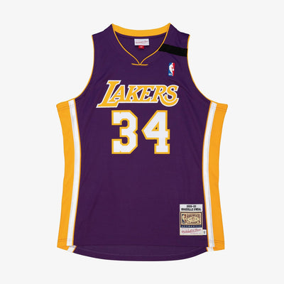 Mitchell & Ness Shaquille O'Neal Los Angeles Lakers 1999-00 Purple Authentic Player Jersey