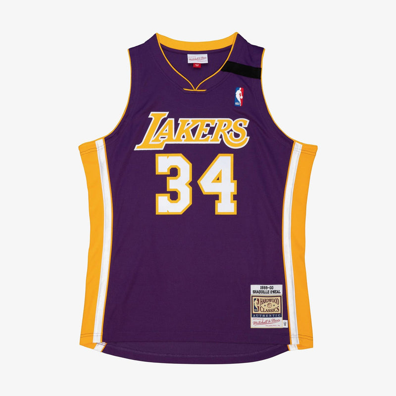 Mitchell & Ness Shaquille O'Neal Los Angeles Lakers 1999-00 Purple Authentic Player Jersey