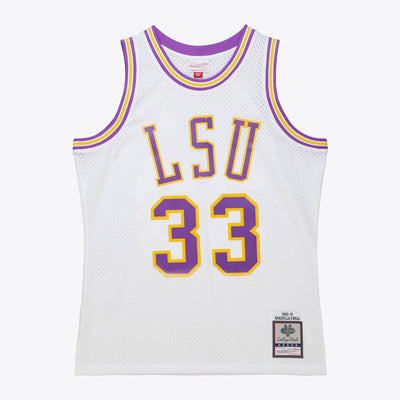 Mitchell & Ness Shaquille O'Neal LSU Tigers 1990-91 White Swingman Jersey