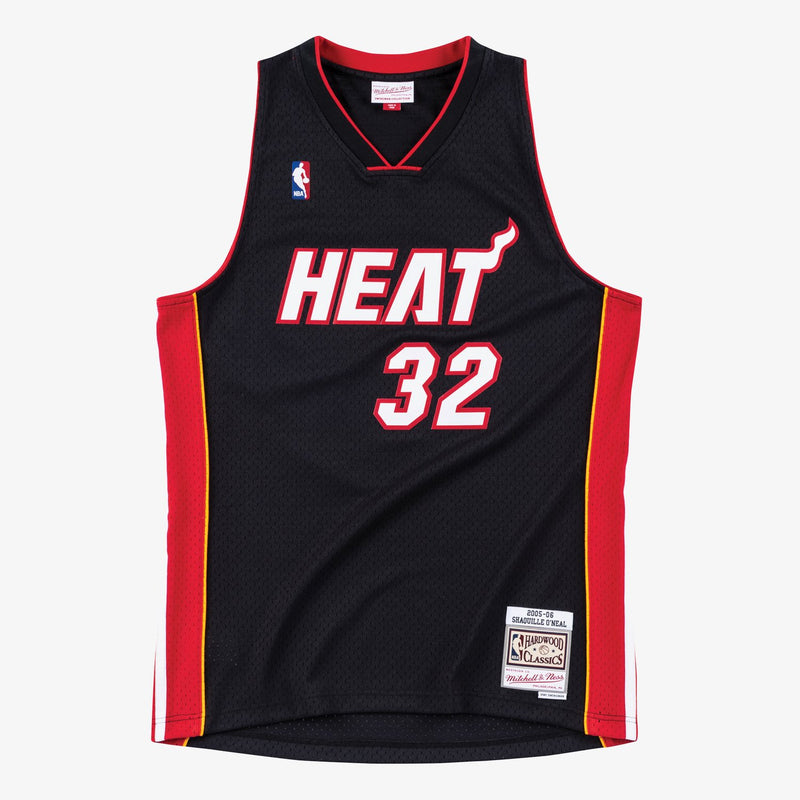 Mitchell & Ness Shaquille O'Neal Miami Heat 2005-06 Black Swingman Player Jersey