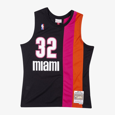 Mitchell & Ness Shaquille O'Neal Miami Heat 2005-06 Black Swingman Player Jersey
