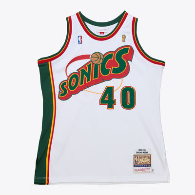 Mitchell & Ness Shawn Kemp Seattle SuperSonics 1995-96 White Authentic Jersey