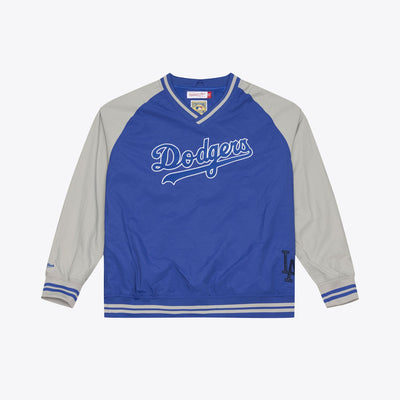 Mitchell & Ness Los Angeles Dodgers Royal/Silver Nylon Pullover