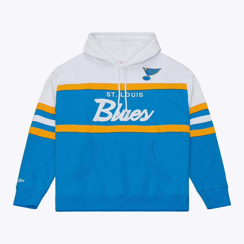 Mitchell & Ness St. Louis Blues Blue Head Coach Hoodie