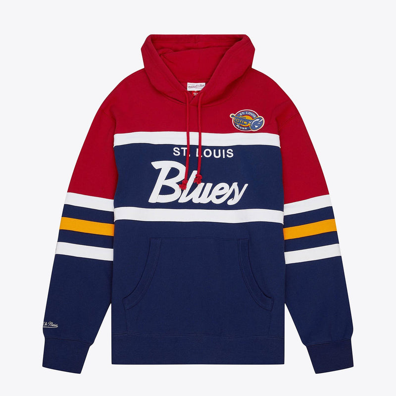 Mitchell & Ness St. Louis Blues Navy Head Coach Pullover Hoodie