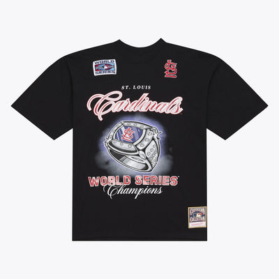 Mitchell & Ness St. Louis Cardinals Black Legacy Made T-Shirt